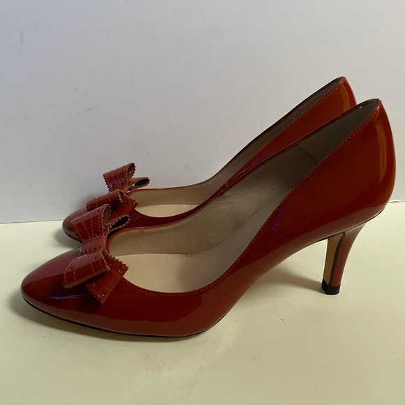 LK Bennett Patent Bow Pumps Size 37.5 - Picture 4 of 6